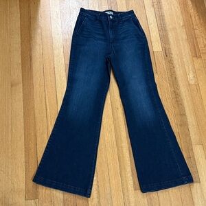 Code Blue Dark Blue Women's Wide Leg Flared Jeans Size 6